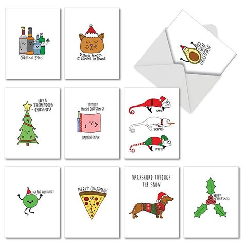 Punny Christmas cards are fun and for everybody that loves pun-intended humor #christmas #christmasgifts #christmascard #puns #punny #funny #cards #amazon #affiliate Christmas Card Puns, Rapping Paper, Pun Cards, Holiday Puns, Cheers Card, Punny Cards, Christmas Note Cards, Christmas Puns, Christmas Drawings