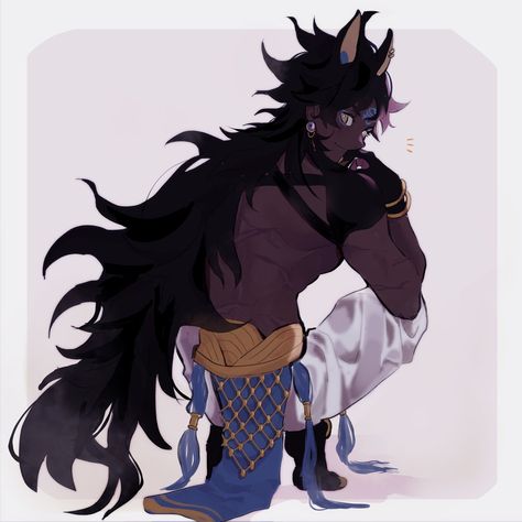 Egypt Concept Art, Anime Egyptian, Black Anime Characters, Creature Concept Art, Character Design Male, Cute Art Styles, Anime Poses Reference, Handsome Anime Guys, Anime Poses