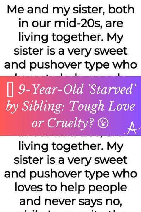 We all know that one person who's a bit of a pushover, always saying yes to helping others. But what happens when their more assertive sibling is left in charge of a spoiled 9-year-old? A clash of personalities, that's what! The story starts with two sisters, one sweet and the other more no-nonsense, living together. The sweet sister often babysits her friend's child for free, but when she's unexpectedly away, the no-nonsense sibling steps in... with a twist. 😅🍴 Step Siblings, Saying Yes, Living Together, That One Person, Tough Love, Two Sisters, Personalities, The Sweet, Helping Others