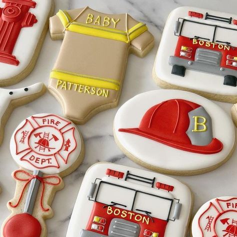 Gender Reveal Firefighter Ideas, Baby Shower Firefighter Theme, Fire Truck Gender Reveal, Firefighter Gender Reveal Party, Badges Or Bows Gender Reveal Firefighter, Fireman Gender Reveal Ideas, Fire Fighter Gender Reveal Shower Ideas, Fire Truck Gender Reveal Ideas, Fire Department Gender Reveal Ideas