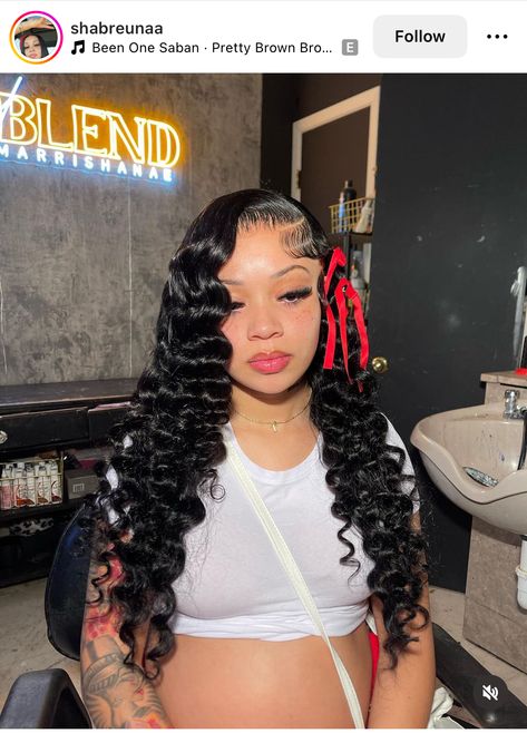 Slay Hairstyles, Frontal Wig Hairstyles, Black Ponytail Hairstyles, Birthday Hairstyles, Hairstyle Inspo, Dyed Hair Inspiration, Bow Hairstyle, Sew Ins, Protective Hairstyles Braids