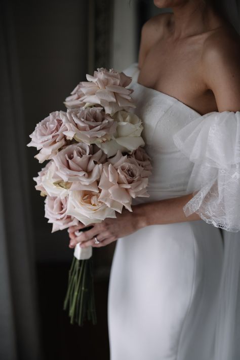 SOPHIE Bridal Bouquet Styles, Modern Wedding Bouquets, Blush Bouquet Wedding, Simple Wedding Bouquets, Pink Rose Bouquet, Bridal Bouquet Flowers, Blush Pink Weddings, Rose Blush, Sydney Wedding