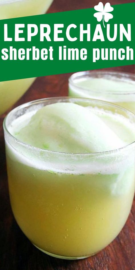 St. Patrick’s Day Recipe: Lime Leprechaun Punchv Leprechaun Punch, Raspberry Sherbert Punch, Best Sherbet Punch Recipe, Lime Sherbert Punch, Raspberry Sherbet Punch, Lime Sherbet Punch, Spark Recipes, Best Punch Recipe, Lime Sherbert