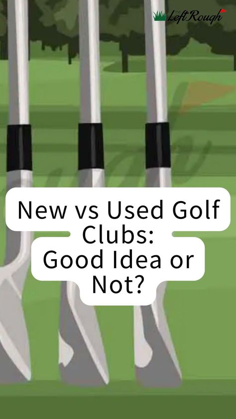 New vs Used Golf Clubs: Good Idea or Not?  Are you trying to decide between used golf clubs or new clubs? If so, you're in the right place. I've purchased my fair share of used clubs, new clubs, and sold a lot too. Today, we'll help you understand what club heads you should buy used and which ones are a poor investment. New Golf Clubs, Pro Golfers, Used Golf Clubs, Golf Tips For Beginners, Golf Instruction, Golf Lessons, Putt Putt, New Drivers, Golf Game