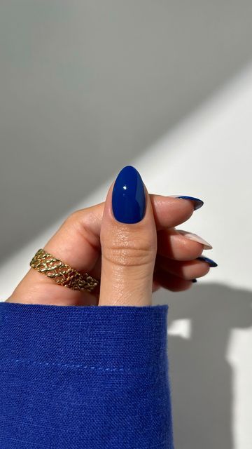 Cobalt Blue Nails, Regular Nail Polish, Nails Nailpolish, A Perfect Day, Summer Design, Nail Tutorials, Perfect Day, Blue Nails, Summer Nails