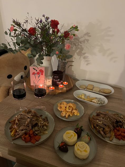 Date night #valentines #dinner #homecookedmeal #boyfriend For The Boyfriend, Valentines Dinner, Homecooked Meals, The Boyfriend, When He, Date Night, Valentines, Quick Saves, Valentine's Day