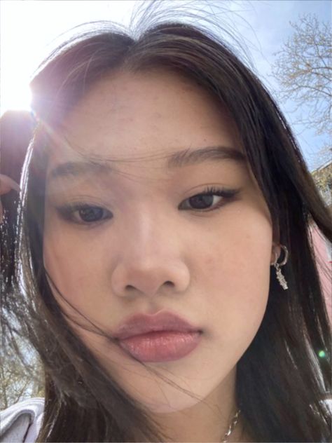 Flat Wide Nose, Wide Nose Aesthetic, Flat Nose Beauty, Wide Nose Beauty, Flat Nose Asian, Big Nose Makeup, Asian Nose, Long Face Makeup, Makeup Looks Everyday