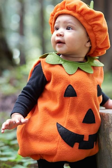 Baby Pumpkin Halloween Costume, Toddler Pumpkin Costume, Best Toddler Halloween Costumes, Halloween Kostüm Baby, Baby Pumpkin Costume, Pumpkin Halloween Costume, Baby Kostüm, Pumpkin Outfit, Pumpkin Costume