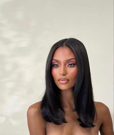 Sydney J Harper, Makeup For Black Skin, Brown Skin Makeup, Smink Inspiration, Extensions Hair, Black Femininity, Glam Makeup, Pretty Makeup, Cute Makeup