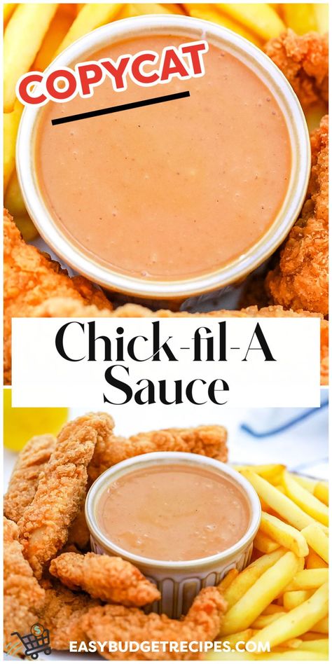 This Copycat Chick-Fil-A Sauce recipe tastes just like the real thing, and it takes just 2 minutes to make. Follow us for more easy copycat recipes! Copycat Chick Fil A, Chick Fil A Sauce, Homemade Sauce Recipes, Easy Budget, Budget Recipes, Quick Weeknight Meals, Health Dinner Recipes, Delicious Bread, Chick Fil A