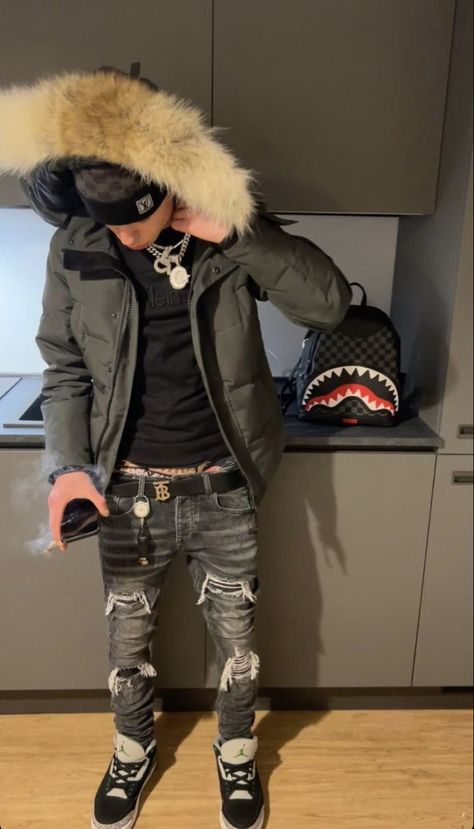 Uk Roadman Style, Trap Outfit Men, Foto Drip, Takuache Outfits Guys, Winter Drip, Tomboyish Outfits, Swag Dress, Uk Drip, Lets Eat