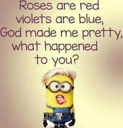 Short humorous Poems November Funny, Funny Minion Pictures, Funny Minion Memes, Funny Poems, Minion Jokes, Minions Love, A Minion, Minion Quotes, Funny Minion Quotes