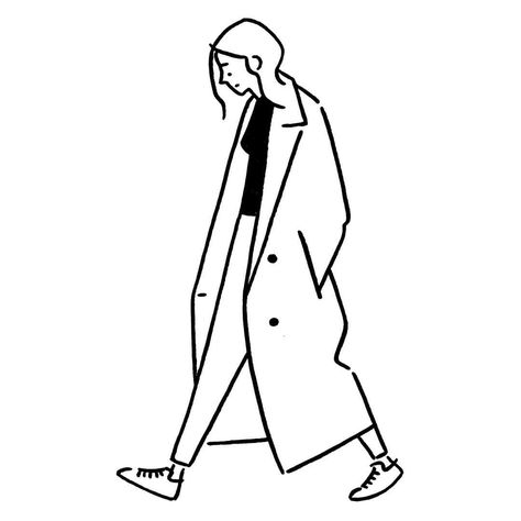 Yu Nagaba, 심플한 그림, Fashion Drawings, Minimalist Drawing, 캐릭터 드로잉, Arte Inspo, Simple Illustration, White Line, Girl Sketch