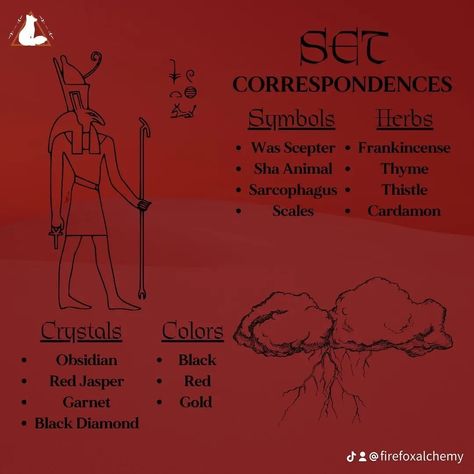 Set Correspondences and some available items. Find all Set items in the shop #set #seth #kemetic #egyptiangods #pagan #witch Set Egyptian God, Kemetic Paganism, Seth Egyptian God, Egyptian Aesthetic, Egyptian Magic, Goddess Magick, Witch Things, Heroes Book, World Mythology