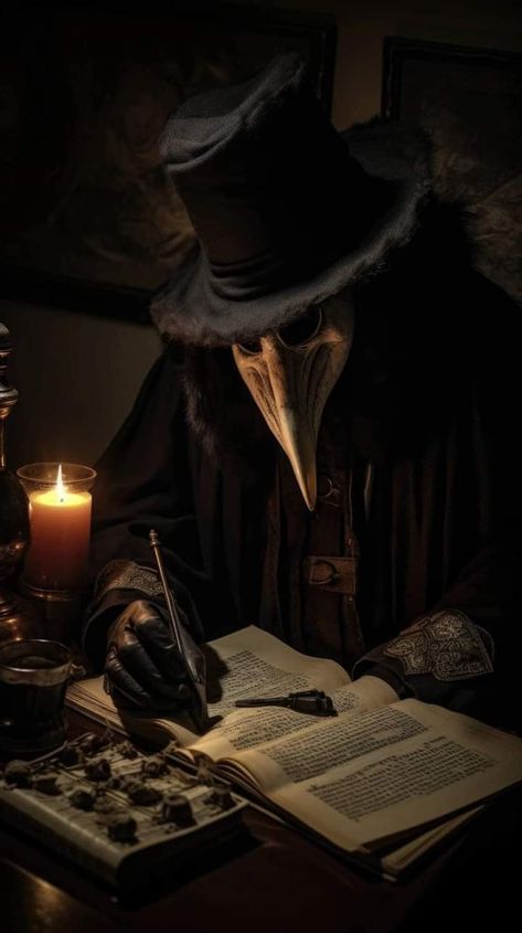 The Plague Aesthetic, Plague Doctor Aesthetic Dark, Doomsday Aesthetic, Plague Doctor Aesthetic, Villain Inspiration, Medieval Plague Doctor, Plague Doctor Art, Plague Dr, Black Plague Doctor