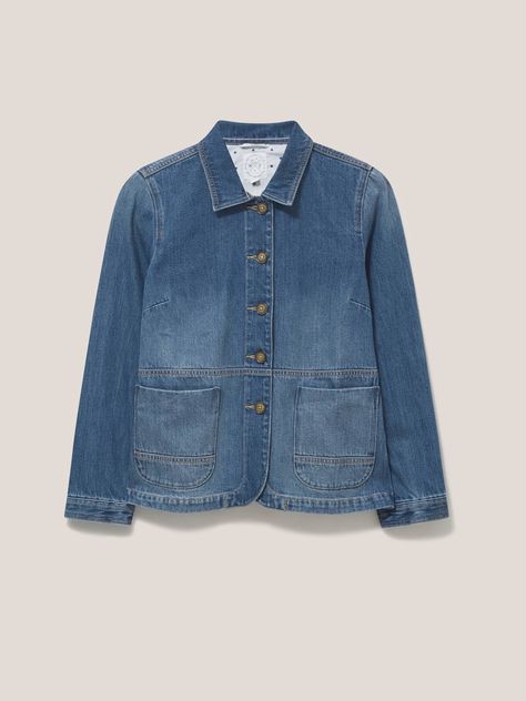 Thought Clothing, Classic Denim Jacket, White Stuff, Denim Cotton, Denim Jacket Women, Pajama Shirt, Women's Coats & Jackets, Women's Coats, Cotton Jacket