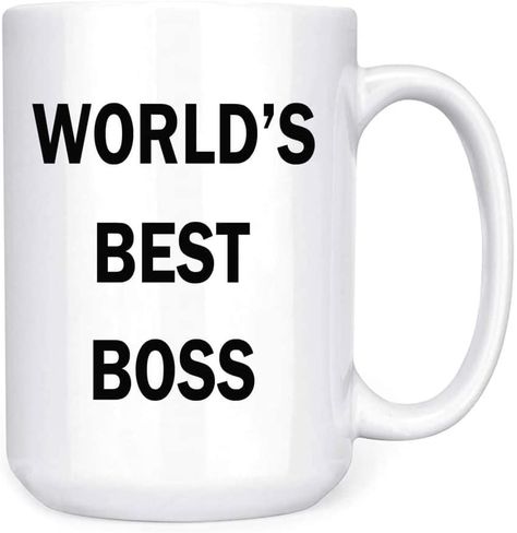 Amazon.com: Dunder Mifflin (The Office) World's Best Boss TV Television Show Ceramic Mug Coffee (Tea, Cocoa) 15 OZ Mug, Official Michael Scott Mug As Seen On The Office: Kitchen & Dining Worlds Best Boss, Best Boss, Dunder Mifflin, Michael Scott, Office Kitchen, Mug Coffee, Television Show, World's Best, The Office