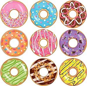 45 Pcs Donuts Cutouts Bulletin Board Donut Cutouts Donut Theme Party Decorations Confetti Donuts Cutouts with Glue Point Dots for Classroom Baby Shower Girls Doughnut Birthday Party, 5.9 x 5.9 Inch Doughnut Birthday Party, Doughnut Birthday, Donut Theme Party, Confetti Theme, Doughnut Party, Grown Up Parties, Glazed Donuts, Fest Temaer, Donut Birthday Parties