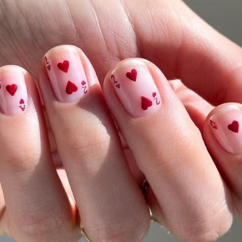 Ventines Day Nails, Trending Nail Art, New Year Nail Art, Nail Trends 2024 Valentines, Pink Nails Hearts Valentines Day, Val3ntines Day Nails, Easy Diy Valentine’s Day Nails, Emerald Nails, February Nails