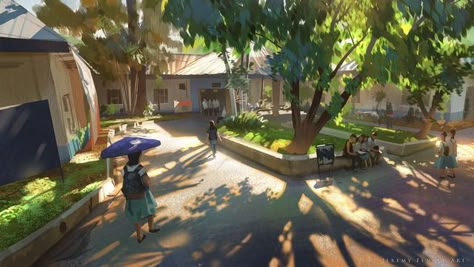 Jeremy Fenske Environment Painting, Bg Design, Insta Photo, Landscape Concept, Slice Of Life, Visual Development, Art Digital, Environment Design, Art Background