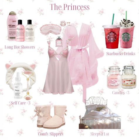 The Princess Style Board #style #cute #coquette #Princess #pink Princess Everyday Outfits, Pink Princess Aesthetic Outfit, Hyper Feminine Aesthetic Outfits Pink, Pink Princess Outfits, Pink Feminine Outfits, Princess Style Outfits, Coquette Outfit Board, Cheap Coquette Sleepwear For Sleepover, Girly Pink Outfits