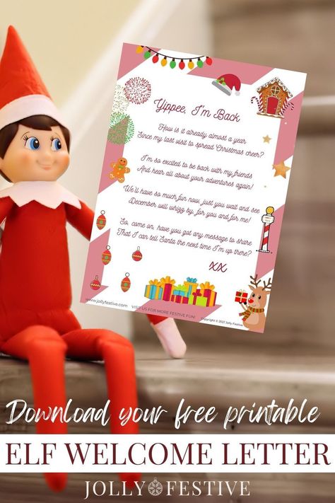 Download this elf welcome letter from your elf to announce their return and the start of the advent fun! Help your elf return in style with this welcome back letter to share with your children. A unique elf hello poem designed especially to spread Christmas cheer as your elf returns for another year of festive fun! We've created a free printable PDF letter ready for you to use at your North Pole Breakfast or other December 1st celebrations. Elf Return Letter Free Printable, Elf Welcome Back Letter, Wallpaper Iphone November, Thanksgiving Screensavers, Elf Welcome Back, Texas Roadhouse Butter Recipe, Thanksgiving Wallpaper Iphone, Elf Returns, Elf Welcome Letter