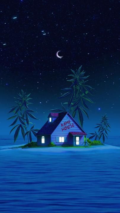 Kame House🌙 . . . . . . #lofi #dbz #herb #aesthetic #dbzedits #nights... | kame house | TikTok Goku House, Kame House Wallpaper, Herb Aesthetic, Kame House, Japanese Dragon Drawing, Art Marocain, Lofi Aesthetic, Dbz Wallpapers, Ball Tattoo