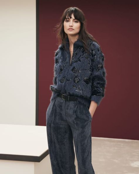 Brunello Cucinelli Fall Winter 2023, Brunello Cucinelli 2023 Women, Bruno Cucinelli Women, Brunello Cucinelli 2024, Brunello Cucinelli Knitwear, Bruno Cucinelli, Classy Mini Dresses, Brunello Cucinelli Women, Curated Fashion