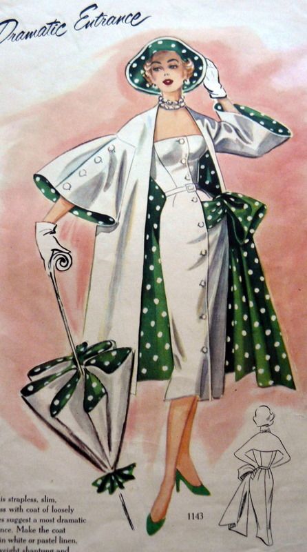 Sheath Dress Outfit, Dresses 20s, Suit Details, Dress Maker, Vintage Polka Dot Dress, Patron Vintage, Edith Head, Barbie Ideas, Dresses 1950s