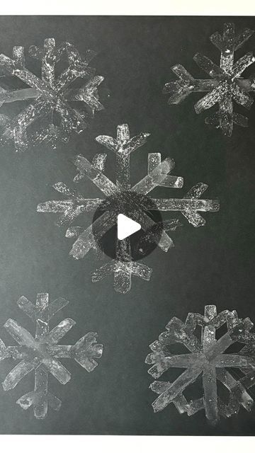 Mel  |  Early Childhood Educator on Instagram: "Salt Painting Snowflake Experiment ❄️   Create salt painting snowflake art by mixing salt with water. Use a paintbrush to draw your unique snowflake, and watch the magic unfold!  *You can use a hairdryer for quicker results.  It’s not just art; it’s a mini winter adventure! Enjoy the process and let your creativity shine. ❄️✨  . . . #sensoryactivity #sensorialactivities #artsandcrafts #diyartsandcrafts #activitiesforkids #kidsactivities #earlychildhoodeducation #playlearningideas #playlearngrow #kidscrafts #diyplayideas #snowflake" Salt Snowflakes, Winter Chalkboard Art, Winter Process Art, Painting Snowflakes, Snowflake Art, Early Childhood Educator, Snowflakes Art, Salt Painting, Enjoy The Process