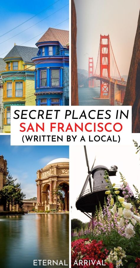 Planning to visit San Francisco? Here are the best secret places to visit in San Francisco, with offbeat San Francisco tips from a local.  San Francisco hidden gems | San Francisco Instagram | San Francisco photography ideas | San Francisco views | unique things to do in San Francisco, California | San Francisco locals guide | San Francisco like a local | alternative San Francisco | San Francisco off the beaten path | California travel | San Francisco travel | unique places in San Francisco Cool Places In San Francisco, Places To Visit Near San Francisco, Must Do In San Francisco, Stuff To Do In San Francisco, Bucket List San Francisco, 48 Hours In San Francisco, Hidden Gems San Francisco, San Fransico Things To Do, Things To See In San Francisco