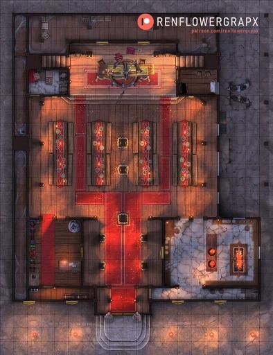 Quick Maps! - Town Wedding Hall | Roll20 Marketplace: Digital goods for online tabletop gaming Secret Passages, Virtual Tabletop, Town Map, Wedding Hall, Digital Goods, Display Ads, Haunted Places, Tabletop Rpg, Town Hall