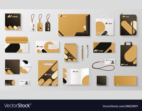 Brand Brochure, Corporate Identity Mockup, Branding Business Card, Art Deco Logo, Spaceship Interior, Company Identity, Letter Envelope, Doodle Frames, Identity Branding