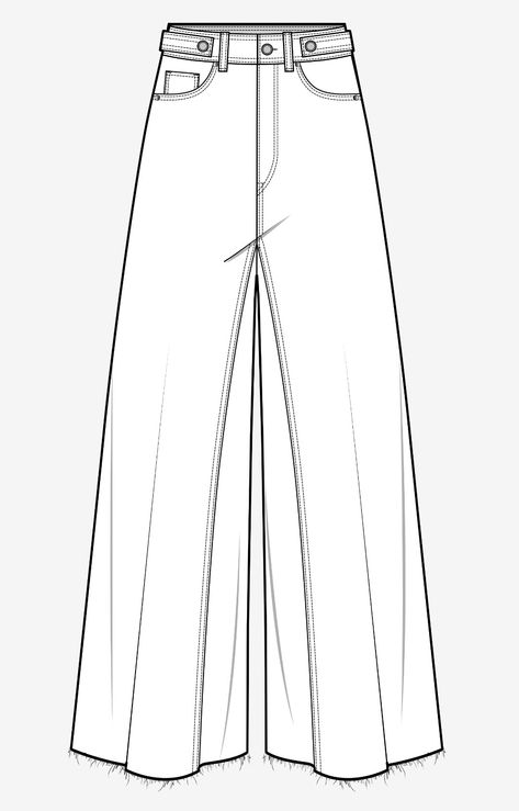 Kimono Technical Drawing, Pants Technical Drawing, Jeans Illustration, Love Sketches, Inspiring Drawings, Clothes Illustration, Fashion Illustration Collage, Clothing Sketches, Flat Sketches