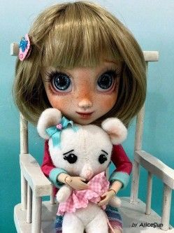 OOAK Custom repaint Shibajuku Girls doll a Pullip look alike by AliceSun | #1893883274 Shibajuku Doll, Customized Dolls, Pullip Custom, Girls Doll, Face Style, Custom Dolls, Doll Face, Look Alike, Girl Dolls