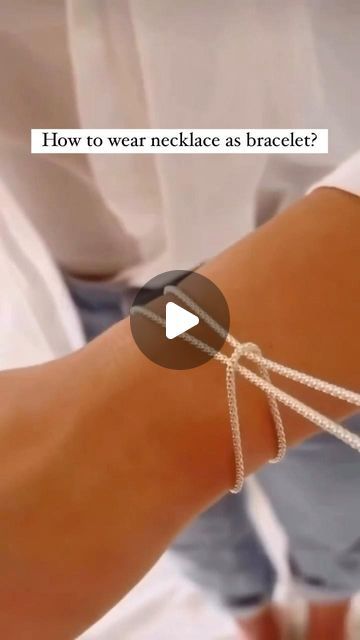 ZHINIA on Instagram: "Easy way to wear your necklace as a bracelet.

#zhinia #zhiniajewellery #zhiniatricks #jewellerytips"