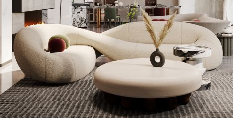 Circle Armchair, Sofa Aesthetic, Round Seating, Circle Sofa, Luxury Living Room Inspiration, Tropical Interiors, Lobby Seating, Lobby Interior Design, Funky Chairs