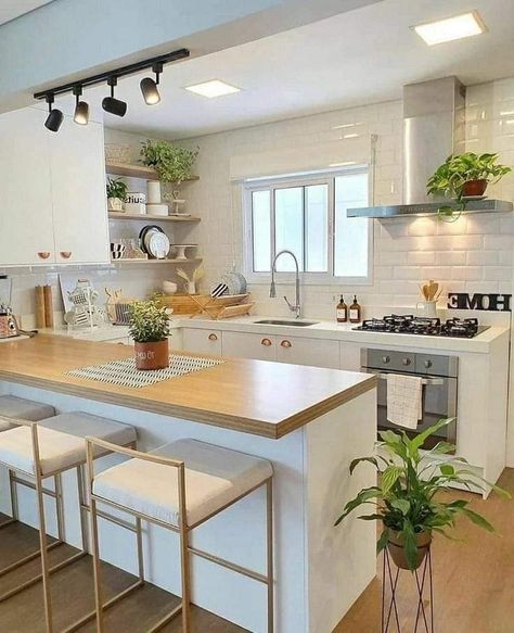 Model Dapur, Desain Pantry, Kabinet Dapur, Kitchen Pantry Design, Aesthetic Kitchen, Kitchen Design Plans, Boho Kitchen, Kitchen Design Decor, Kitchen Inspiration Design