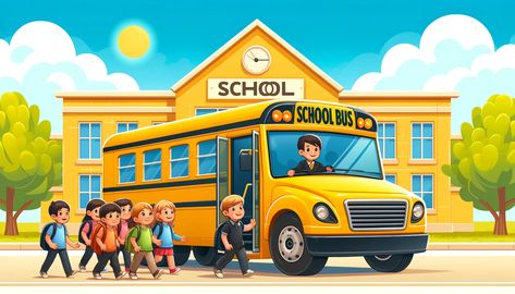 Reliable and Safe School Bus Transport Service Safe School, Bus Transportation, School Field, Safe Schools, Kids Poems, School Bus Driver, Field Trips, Bus Driver, Transportation Services