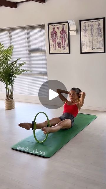 Joni Weeks on Instagram: "Pilates Ring Hip exercises to unlock your body’s full potential in terms of stability and mobility and delve into the principle of disassociation of the femur, and hips from the trunk. Building strength from within to build a strong stable core and a balanced powerful lower body. #onlinepilates ✨

#hipstrength ##strongfromwithin #fitlife #pilateslove #feeltheburn #pilatescommunity #pilatescommunity #pilatesringworkout #magiccircle #pilatesonline #pilatesstrength #moveyourbody" Pilates Ring Exercises, Hip Exercises, Building Strength, Pilates Ring, The Trunk, Hip Workout, Magic Circle, Move Your Body, Lower Body