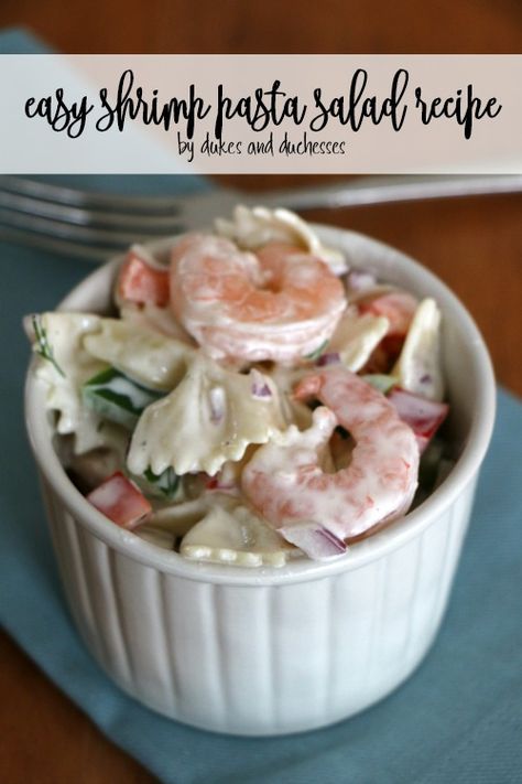 Easy Shrimp Pasta Salad, Easy Shrimp Pasta, Crab Pasta Salad, Shrimp Pasta Salad, Seafood Salad Pasta, Crab Pasta, Sea Food Salad Recipes, Shrimp Salad Recipes, Pasta Salad Recipe