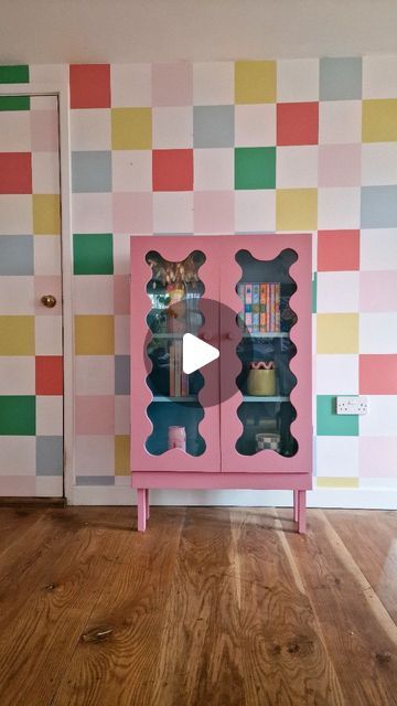 Charlotte colourful interiors on Instagram: "Ad oh my god, I am so pleased with this DIY. I have wanted this cabinet for so long but it was out of my budget and now it's also sold out. My only choice was to DIY it. Thanks to @worxuk I have all the tools to make my own version.  I used a drill, jigsaw and screwdriver and it turned out even better than I expected. I think it is my favourite DIY to date. The end result is the definition of dopamine decor   If you're inspired by this then make sure you save this so you can make your own.  #homeprojects #diyqueen #diyhomeprojects #diyfuture #mydiymydecor #womenwhobuild #womenwhodiy  #pinkaesthetics #makesomething #nestandthrive #thecottagejournal #makersgonamake  #homebeautiful #brightandboldhome #ukhome  #actualinstagramhomes #stellarspaces #m Colourful Interiors, Home Curb Appeal, Dopamine Decor, Uk Homes, House Decor Ideas, Diy Recycle, The Tools, Colorful Interiors, Curb Appeal