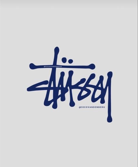 Stussy Aesthetic Wallpaper, Aesthetic Wallpaper Poster, Stussy Aesthetic, Aesthetic Wallpaper, Navy, Blue, White, Black