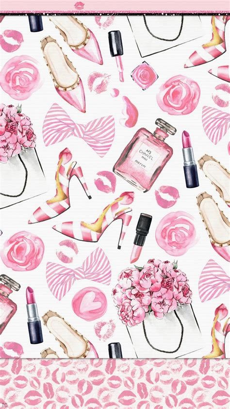 Pink Kisses, Chanel Wallpaper, Chanel Wallpapers, Makeup Wallpapers, Background Cute, Go Wallpaper, Fashion Background, Fashion Wallpaper, Trendy Wallpaper