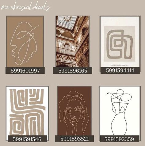 neutral decals {not mine!<3} | Bloxburg decal codes, Bloxburg decals codes, Bloxburg decals codes wallpaper Linen Decals Bloxburg, Minimal Decals Bloxburg, Modern Decal Codes For Bloxburg, Beige Bloxburg Decals, Abstract Art Bloxburg Codes, Bloc Burg Picture Codes, Bloxburg Dining Room Picture Codes, Bloc Burg Decals, Egwynox Bloxburg Decals