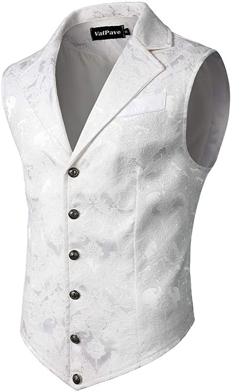 Waistcoat Men Casual, Victorian Vest, Mens Vest Casual, Business Vest, Vest And Bow Tie, Waistcoat Men, Mens Suit Vest, White Evening Dress, White Vest