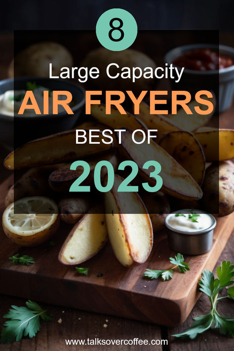 Explore 2023's top large capacity air fryers, including Emeril Lagasse, Nuwave Brio, and more. Our concise reviews cover key features, pros, and cons to help you choose the perfect air fryer for family meals and efficient cooking. Find your ideal kitchen companion in our expert guide. Air Fryer Review, Best Kitchen Gadgets, Emeril Lagasse, Smart Organization, Ideal Kitchen, Best Air Fryers, Innovative Kitchen, Air Fryers, Cool Kitchen Gadgets