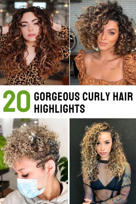 Curly Long Hair Highlights, Chunky Blonde Highlights On Curly Hair, Color On Brown Hair, Brown Hair Curly, Curly Balayage Hair, Afro Hair Inspiration, Chunky Blonde Highlights, Medium Length Curls, Long Hair Highlights