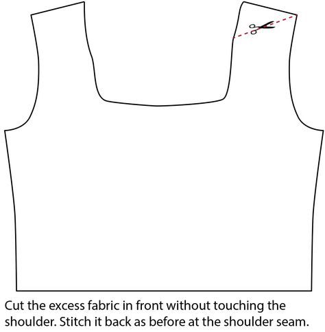 MAKE A NECKLINE SMALLER Learn how to alter the neckline opening directly on the pattern or on a finished garment. Watch the video tutorial and detailed written explanations on different techniques I use in my practice. How To Make Armholes Bigger, How To Fix Armholes That Are Too Big, Forward Shoulder Adjustment, Altering Shoulder Width, Large Bust Pattern Adjustment, Diy Dresses, Pattern Draping, Dress Bodice, Sewing Tricks