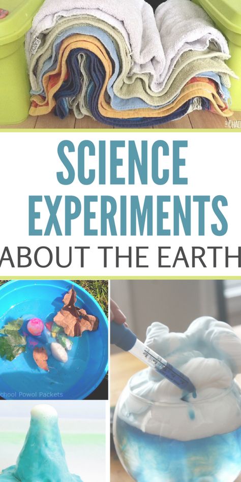 Earth Science Experiments, Elementary Earth Science, Earth Science Middle School, Elementary Science Experiments, Earth Science Projects, Science Experiments Kids Elementary, Earth Activities, Earth Science Activities, Earth Science Lessons